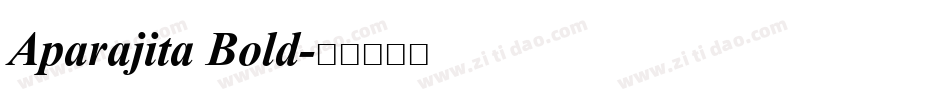 Aparajita Bold字体转换